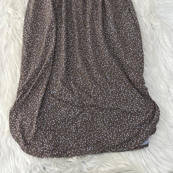 Prana womens XS brown geo pattern strappy hiking dress built in bra - Picture 2 of 13